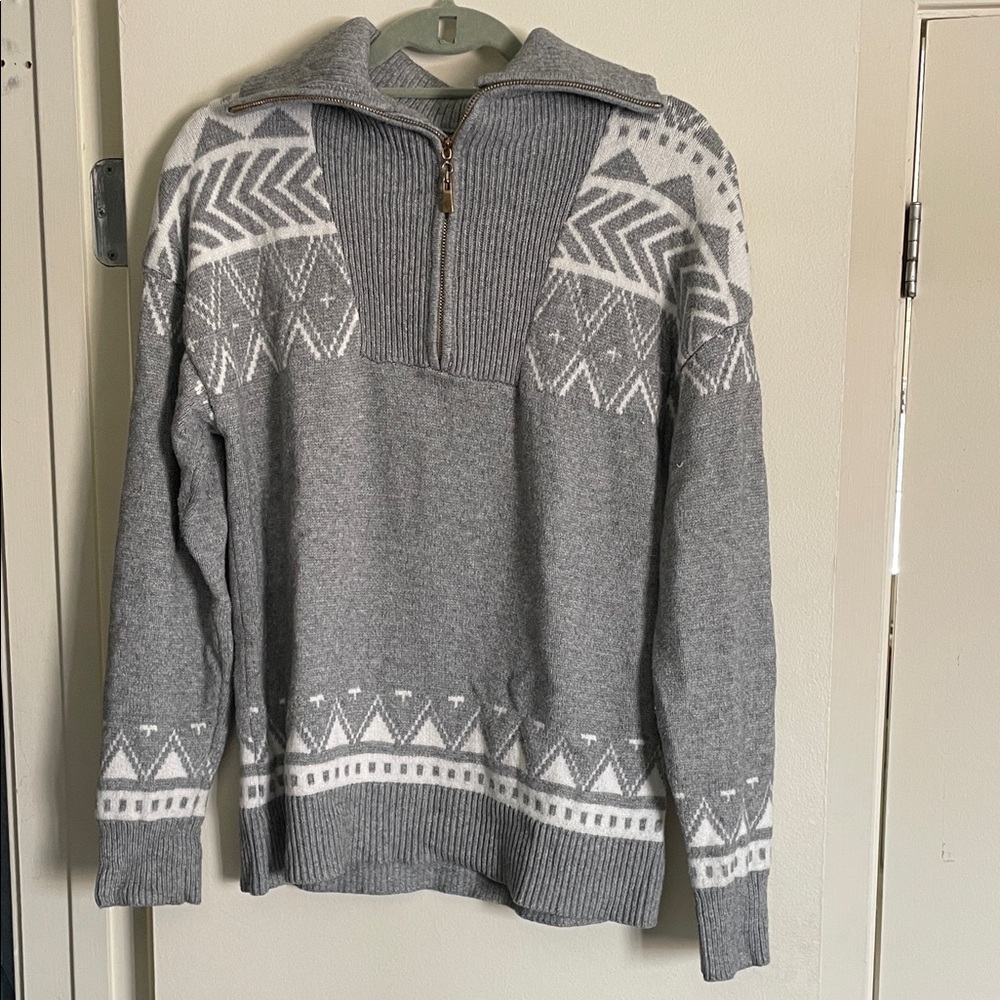 Knit Zippered Sweater